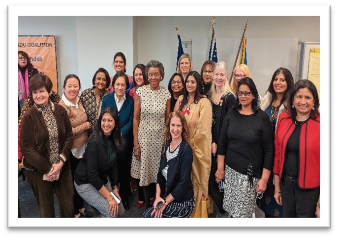AMERICAN HINDU COALITION WOMEN’S CAUCUS  HOSTS WOMEN’S LEADERSHIP CONFERENCE  KEY NOTED BY VIRGINIA LT. GOV WINSOME SEARS